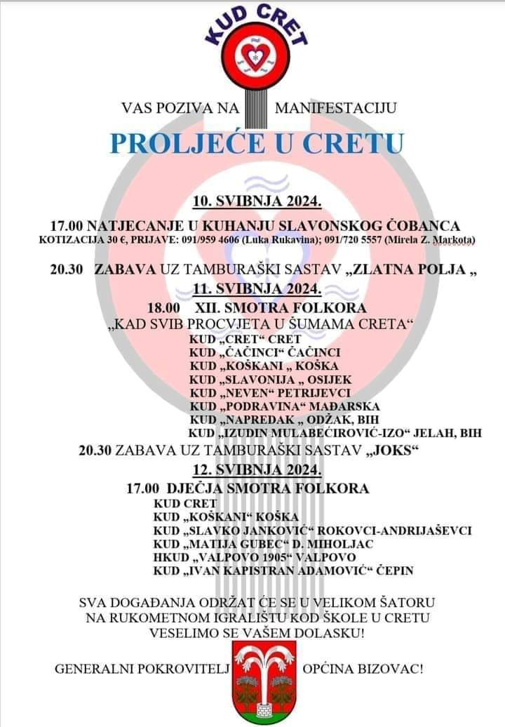 &quot;Proljeće u Cretu&quot; od 10. do 12. svibnja